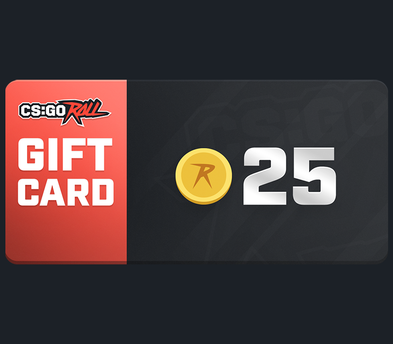 CSGORoll 25 Coins Gift Card
CSGORoll 25 Coins Gift Card