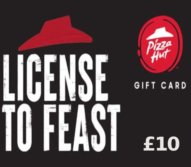 Pizza Hut GBP 10 Gift Card UK 
Pizza Hut GBP 10 Gift Card UK