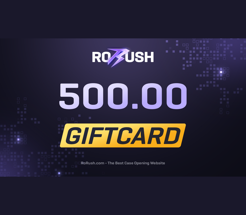 RORUSH 500 Balance Gift Card 
RORUSH 500 Balance Gift Card