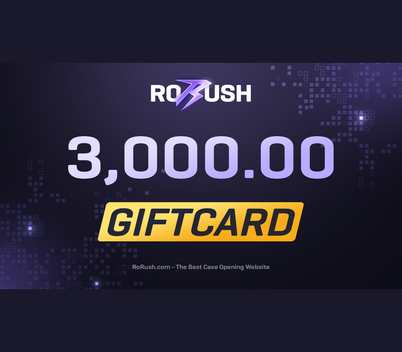 RORUSH 3000 Balance Gift Card
RORUSH 3000 Balance Gift Card