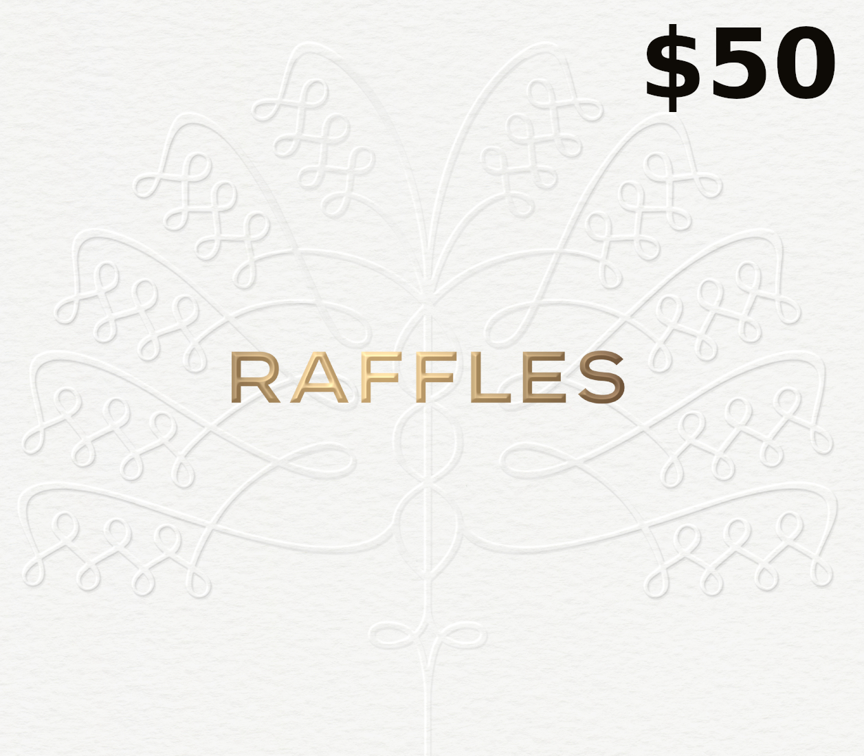 Raffles Hotels & Resorts USD 50 Gift Card US
Raffles Hotels & Resorts USD 50 Gift Card US
