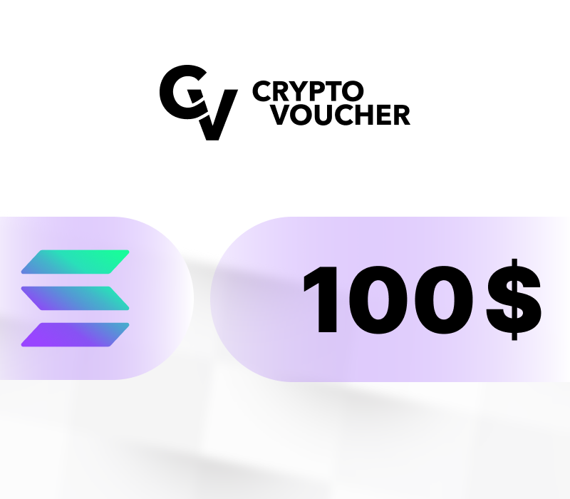 Crypto Voucher (SOL) USD 100 Gift Card
Crypto Voucher (SOL) USD 100 Gift Card