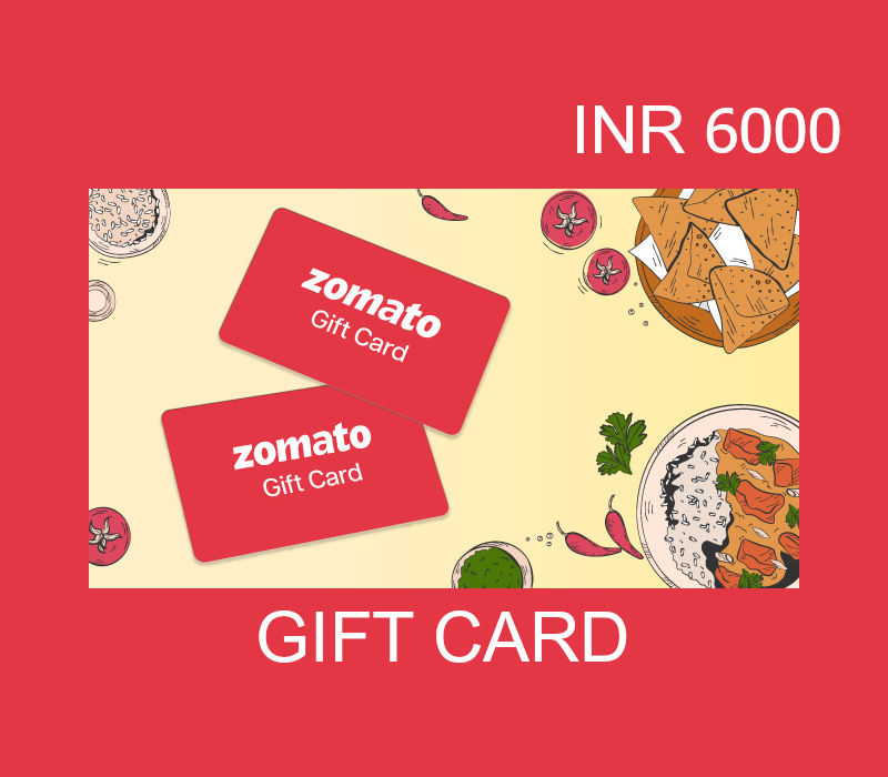 Zomato INR 6000 Gift Card IN
Zomato INR 6000 Gift Card IN