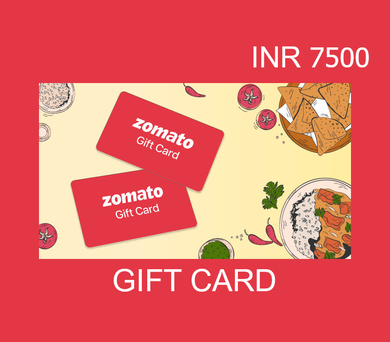 Zomato INR 7500 Gift Card IN
Zomato INR 7500 Gift Card IN
