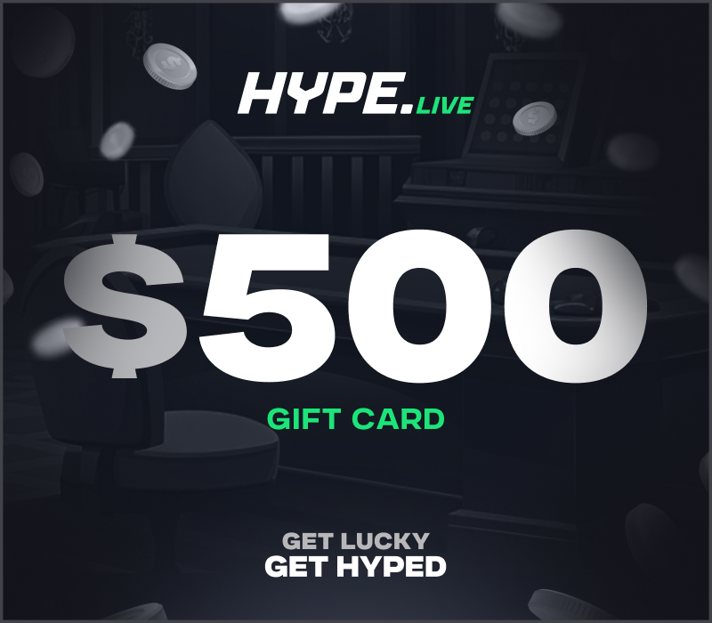 Hype.Live $500 Gift Card
Hype.Live $500 Gift Card