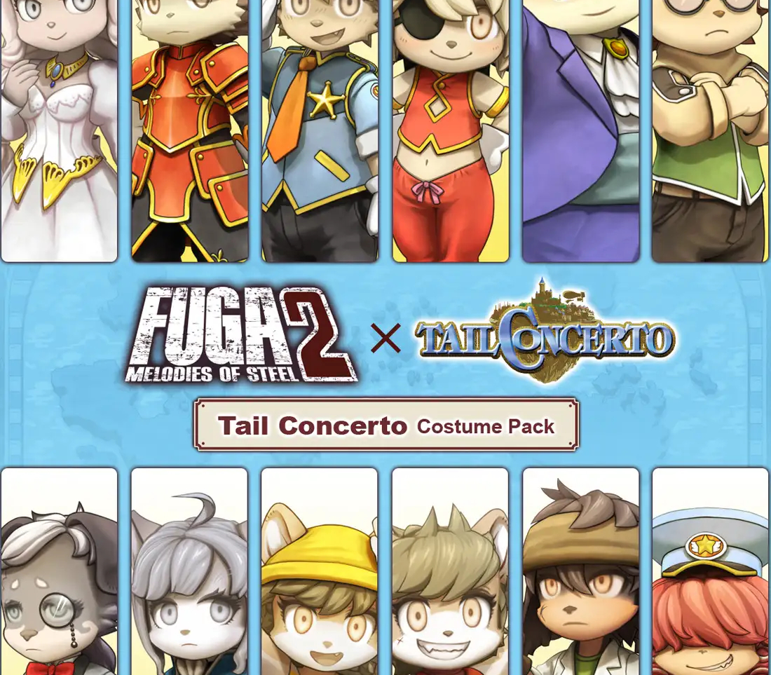Fuga: Melodies of Steel 2 - Tail Concerto Costume Pack DLC PC Steam CD Key
Fuga: Melodies of Steel 2 - Tail Concerto Costume Pack DLC PC Steam CD Key