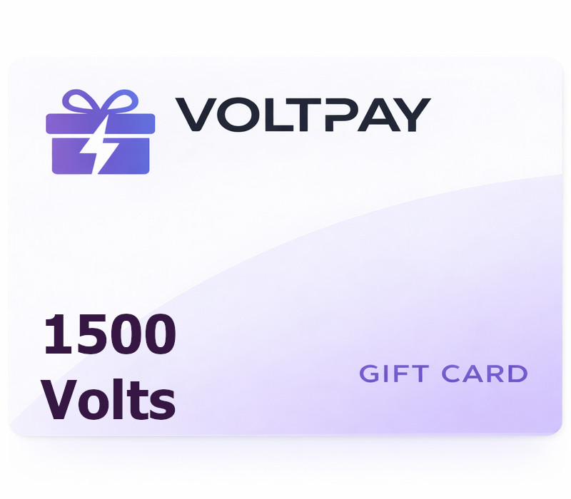 VoltPay 1500 Volts Gift Card
VoltPay 1500 Volts Gift Card