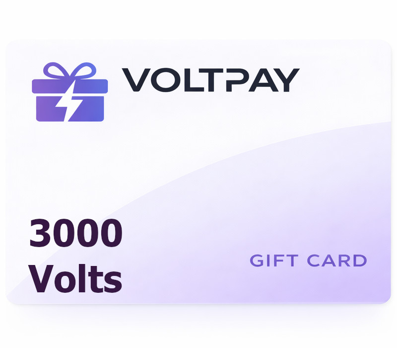 VoltPay 3000 Volts Gift Card
VoltPay 3000 Volts Gift Card