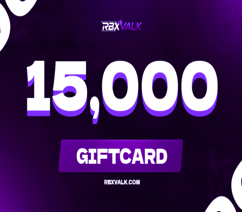 Rbxvalk.com 15000 Balance Gift Card