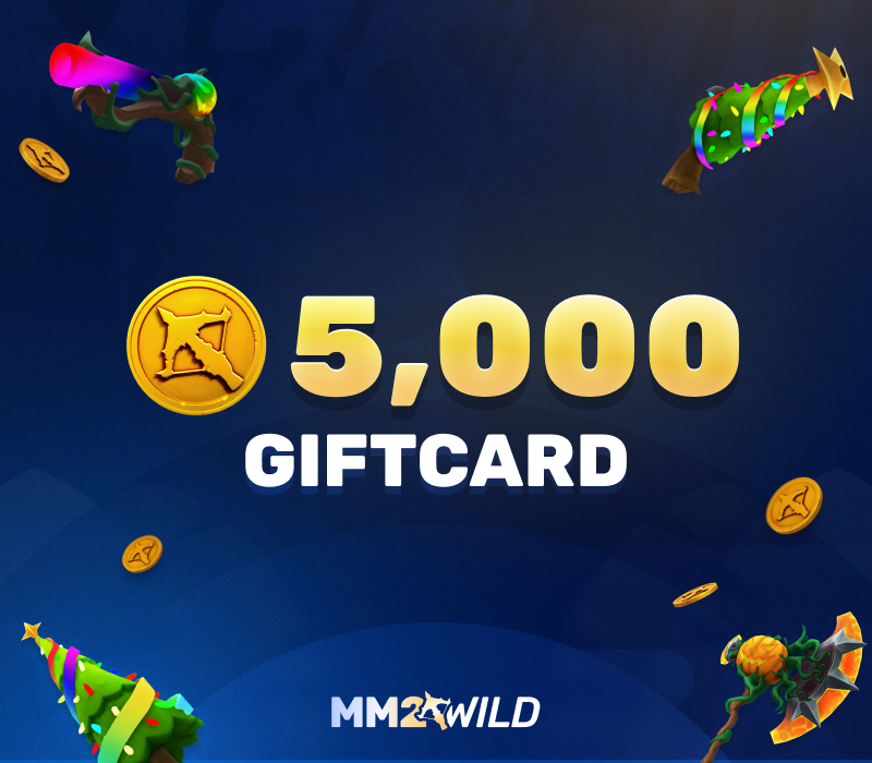 MM2Wild 5000 Coins Gift Card
MM2Wild 5000 Coins Gift Card