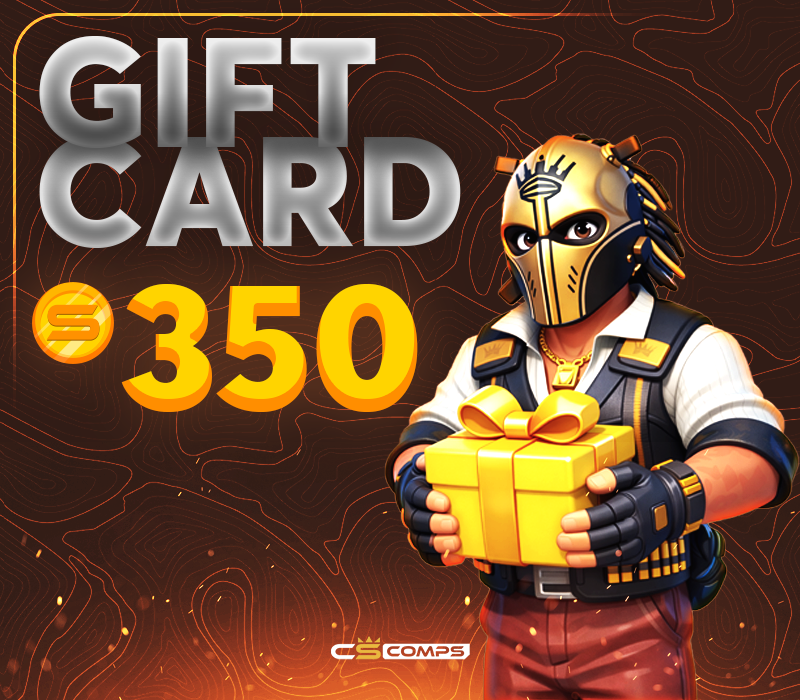 CSCOMPS 350 Coins Gift Card
CSCOMPS 350 Coins Gift Card