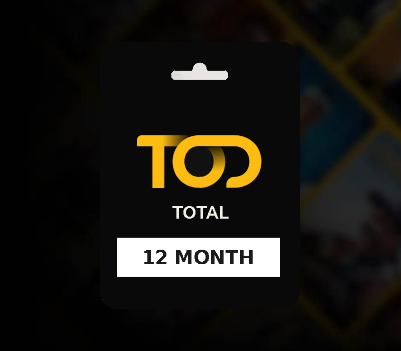 TOD TV Total 12 Month Subscription Key QA
TOD TV Total 12 Month Subscription Key QA