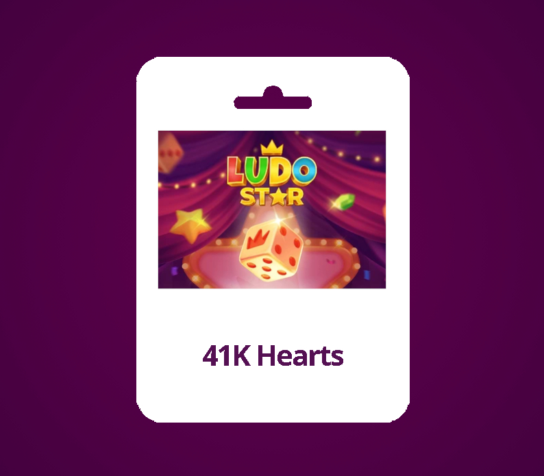 Ludo Star 41K Hearts Gift Card
Ludo Star 41K Hearts Gift Card