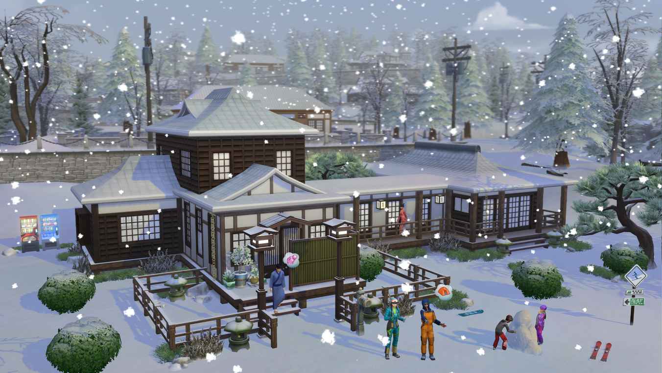 The Sims 4 - Snowy Escape DLC Origin CD Key - background