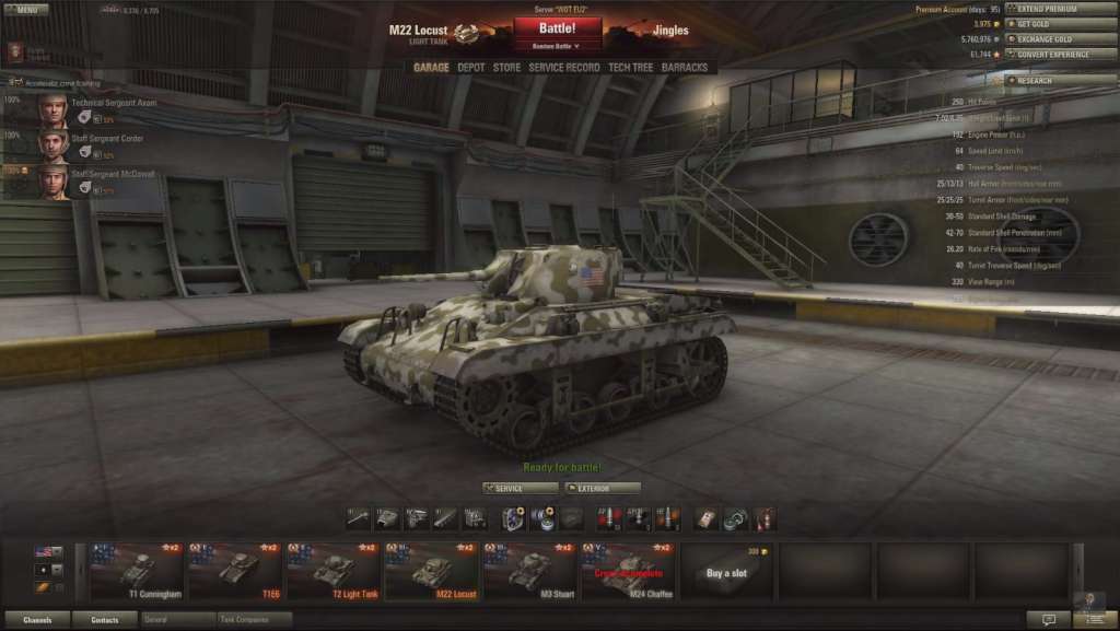 World Of Tanks Gold M Locust Tank Days Premium US INVITE CODE G PLAY NET