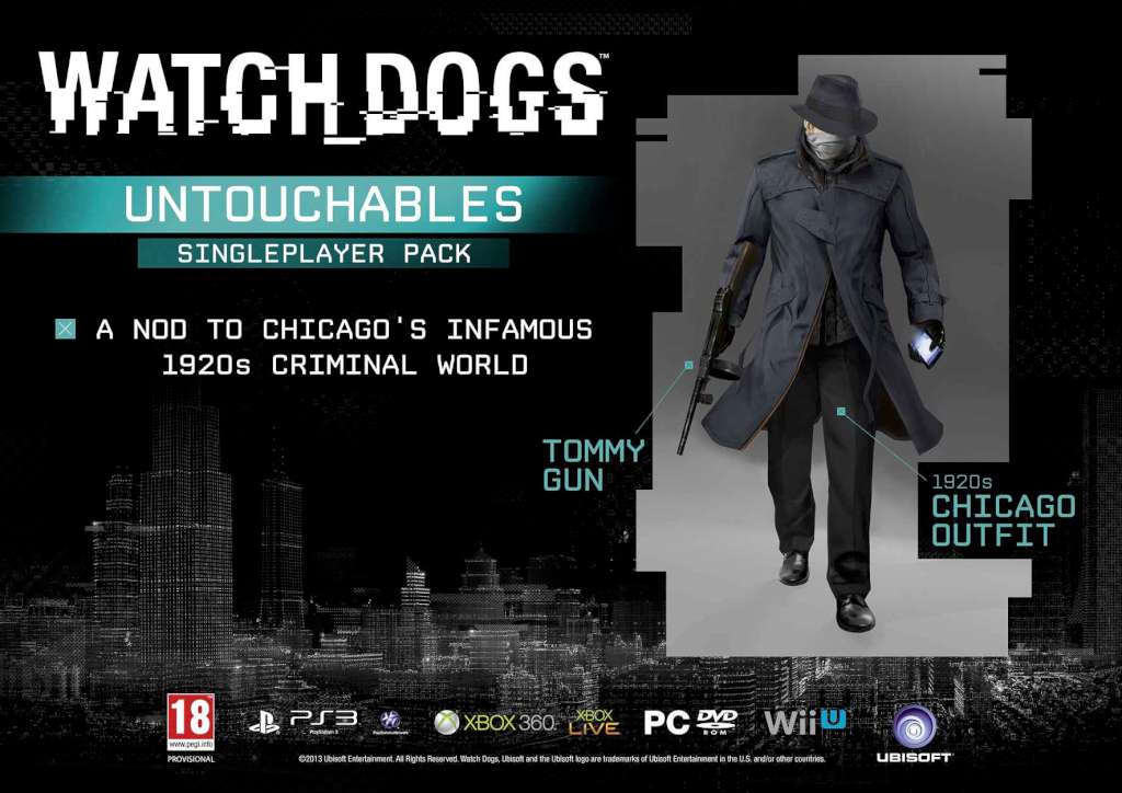 Watch Dogs - Untouchables, Club Justice and Cyberpunk Packs DLC EU Ubisoft Connect CD Key