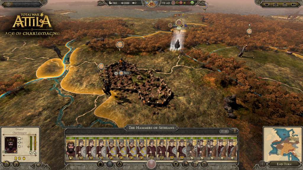 Total War: ATTILA - Age of Charlemagne Campaign Pack DLC RU VPN Required Steam CD Key