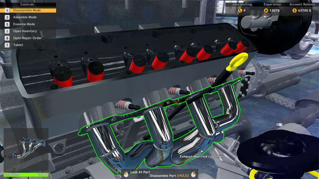 car mechanic simulator 2015 controls