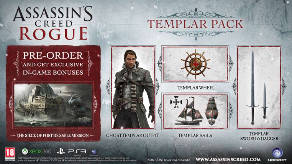 Assassin S Creed Rogue Master Templar Pack Dlc Eu Ps3 Cd Key Buy Cheap On Kinguin Net