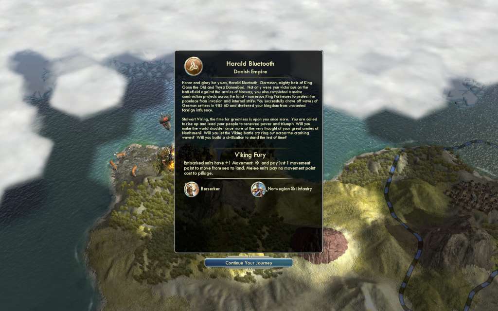 Sid Meier's Civilization V - Denmark: The Vikings Civilization Pack DLC Steam CD Key