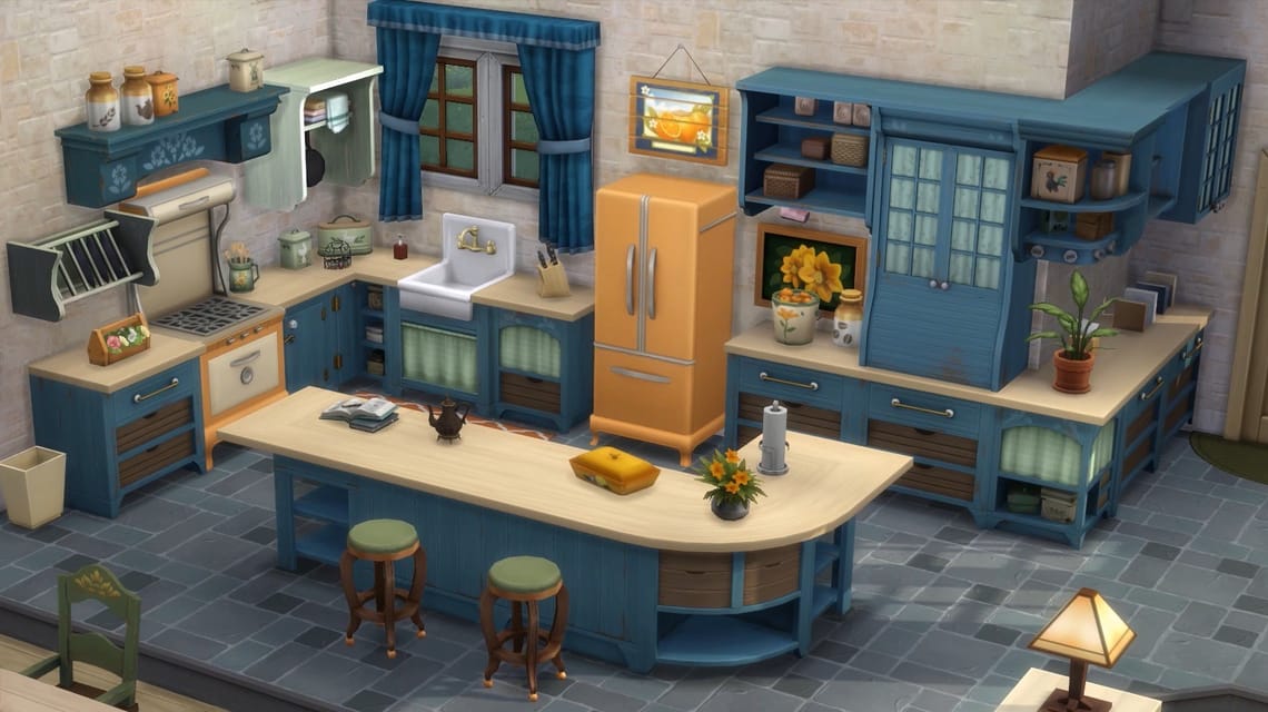sims 4 kitchen in bar lot