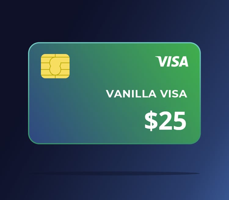 Vanilla Visa $25 Prepaid Gift Card