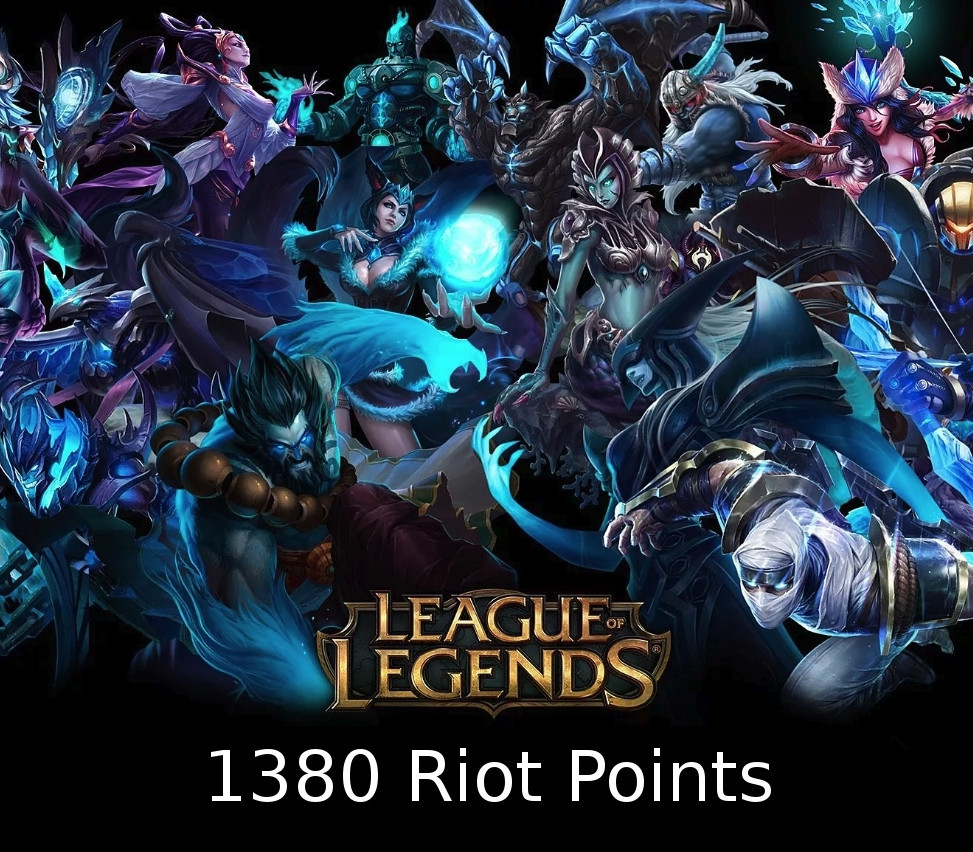 

League of Legends 1380 RP Prepaid Card TR