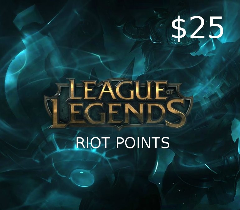 League of Legends 25 USD Prepaid RP Card NA