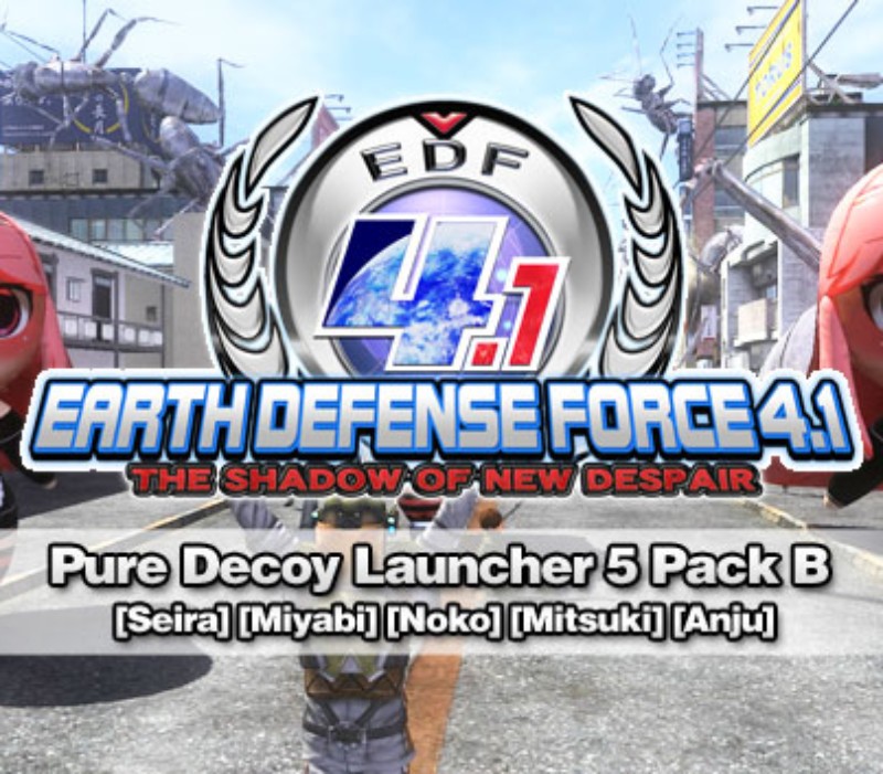 EARTH DEFENSE FORCE 4.1 - Pure Decoy Launcher 5 Pack B DLC Steam CD Key