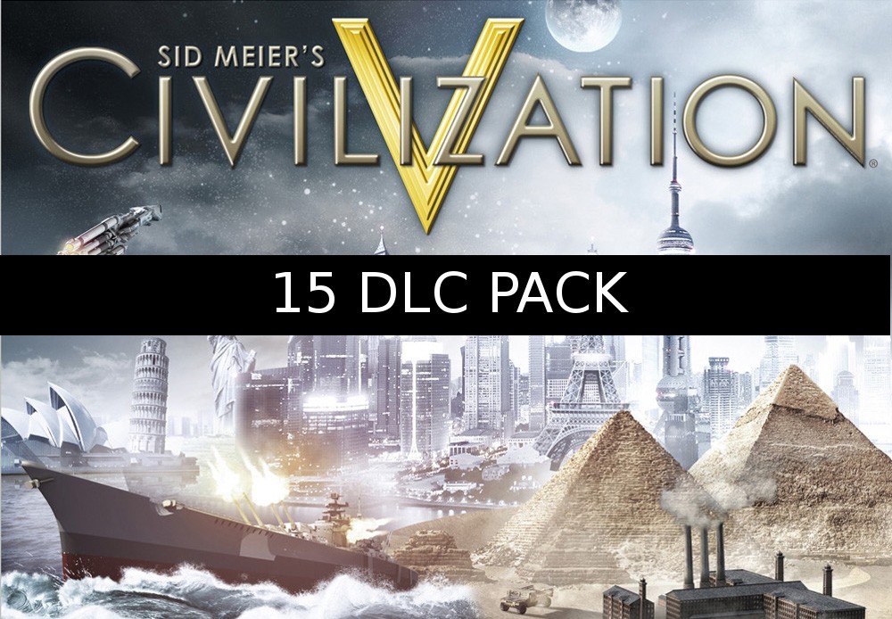 Sid Meier's Civilization V - 15 DLC Pack EU Steam CD Key