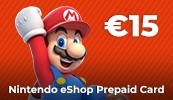 Nintendo eShop Wii 3DS WiiU Switch Gamecard 15 EUR