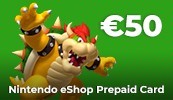 Nintendo eShop Wii 3DS WiiU Switch Gamecard 50 EUR