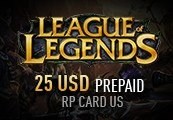 League Of Legends 25 USD Prepaid RP Card NA