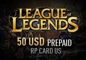 League Of Legends 50 USD Prepaid RP Card LAS/LAN Server