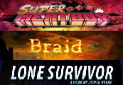 Super Meat Boy+ Lone Survivor+ Braid Steam CD Key