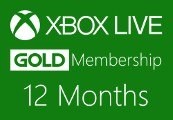 XBOX Live 12-month Gold Subscription Card US