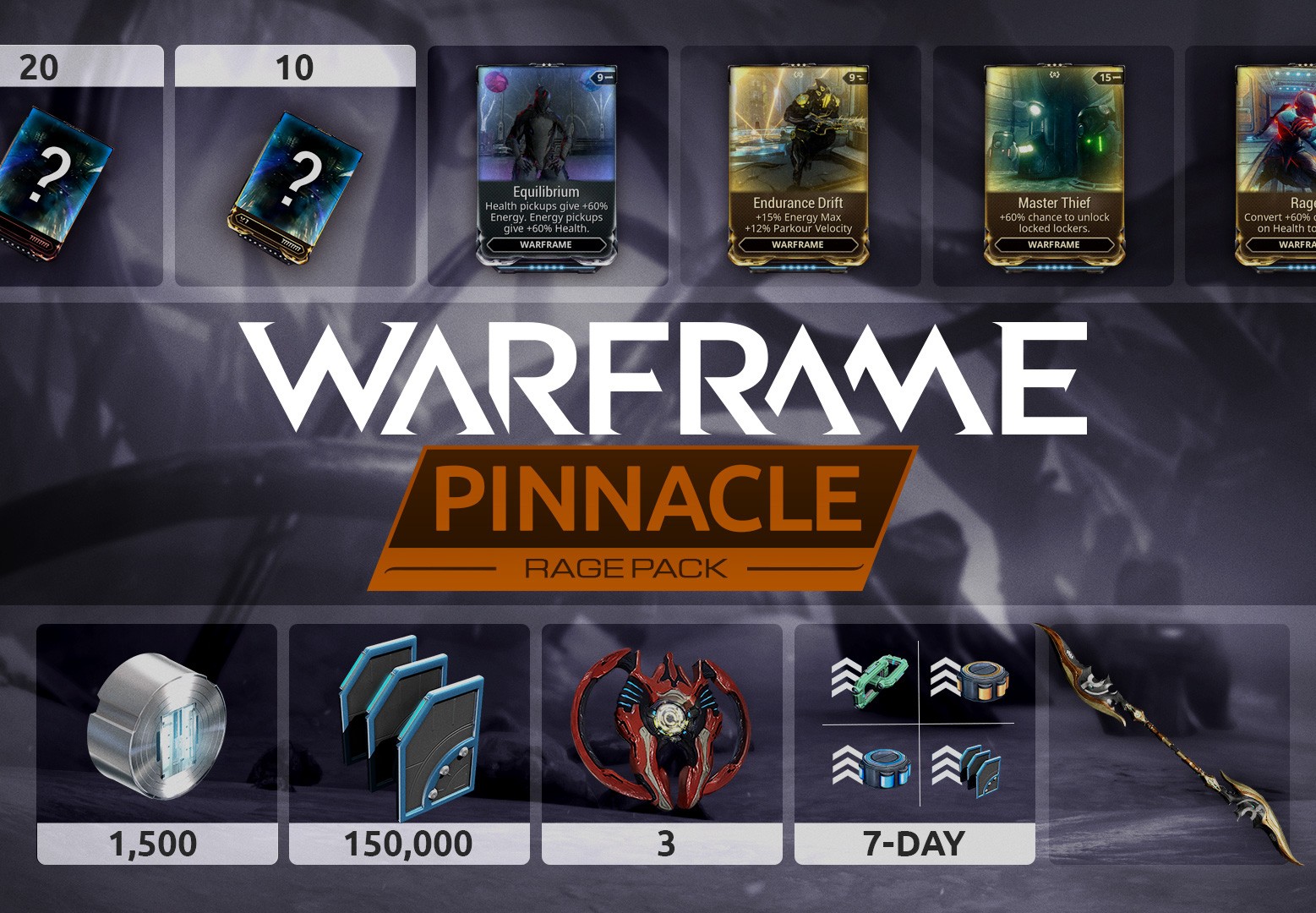 Warframe - Rage Pinnacle Pack DLC Steam CD Key