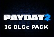 PAYDAY 2 - 36 DLC Pack Steam CD Key