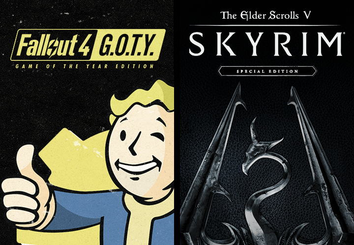 The Elder Scrolls V: Skyrim Special Edition + Fallout 4 G.O.T.Y. Steam CD Key