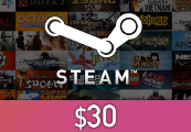Steam Wallet Card $30 US Activation Code
