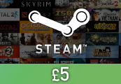Steam Wallet Card £5 Global Activation Code