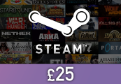 Steam Wallet Card £25 UK Activation Code