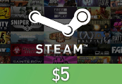 Steam Wallet Card $5 US Activation Code