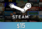 Steam Gift Card $15 - For USD Currency Accounts Global Activation Code