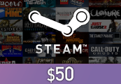 Steam Wallet Card $50 US Activation Code