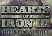 Hearts of Iron III - Their Finest Hour DLC Steam CD Key