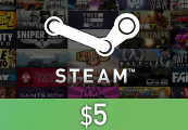 Steam Wallet Card $5 US Activation Code Cover