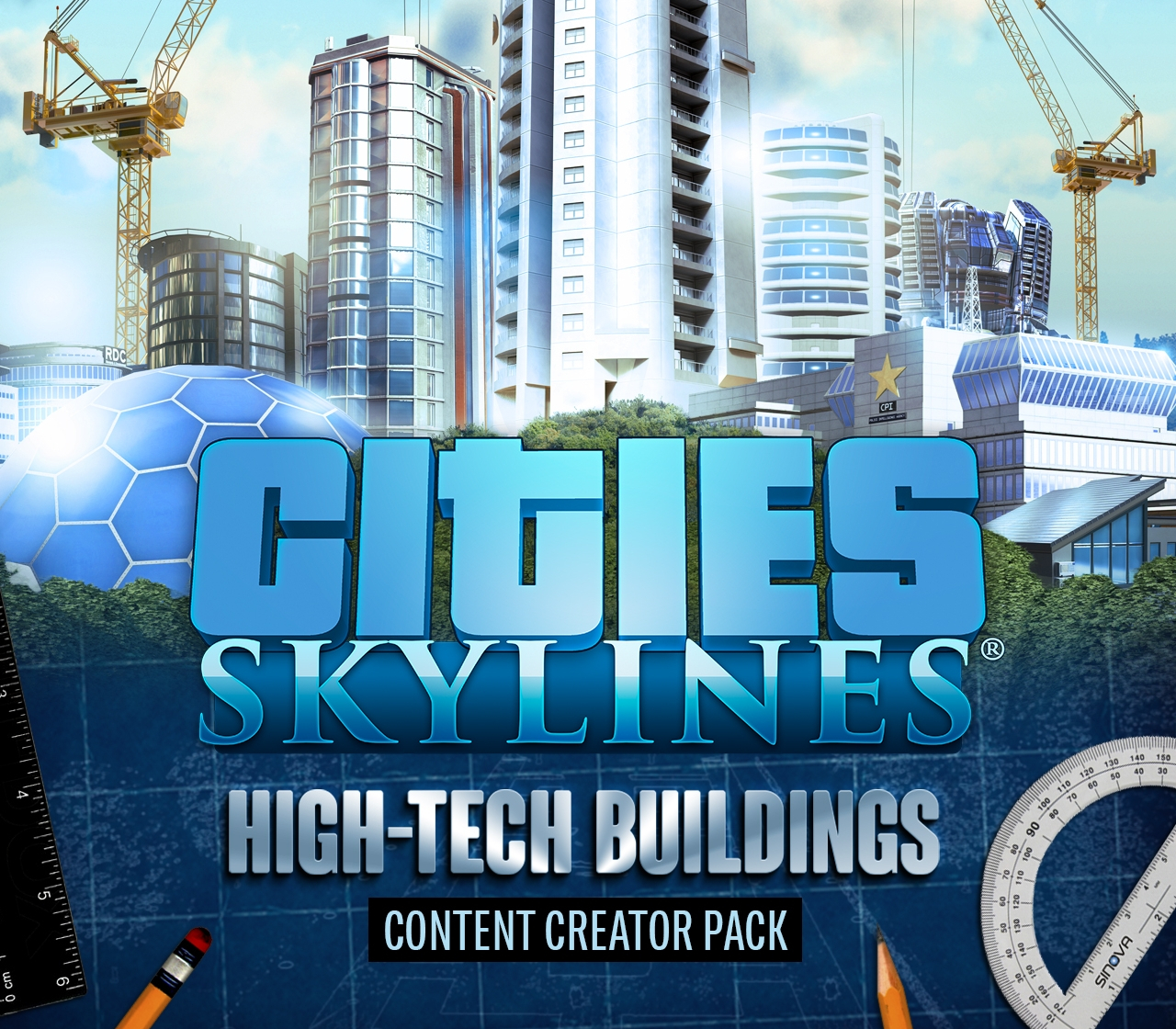Cities: Skylines - Content Creator Pack: High-Tech Buildings DLC EMEA Steam CD Key
