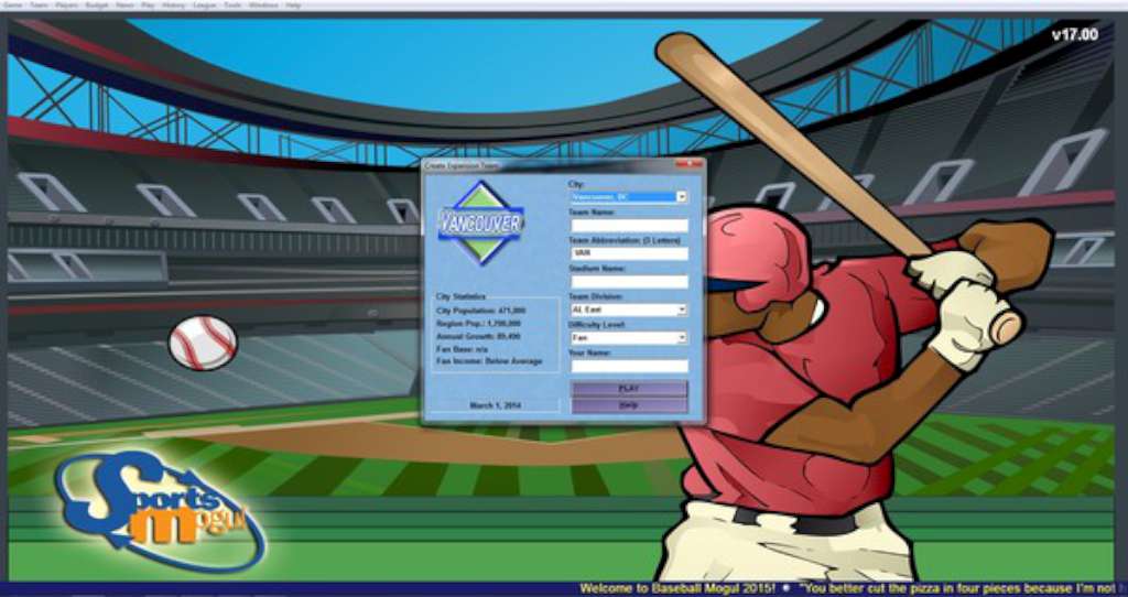 Baseball Mogul 2015 Steam CD Key