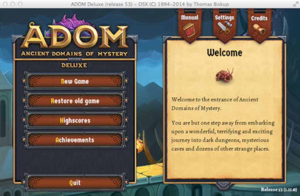ADOM (Ancient Domains Of Mystery) Steam CD Key